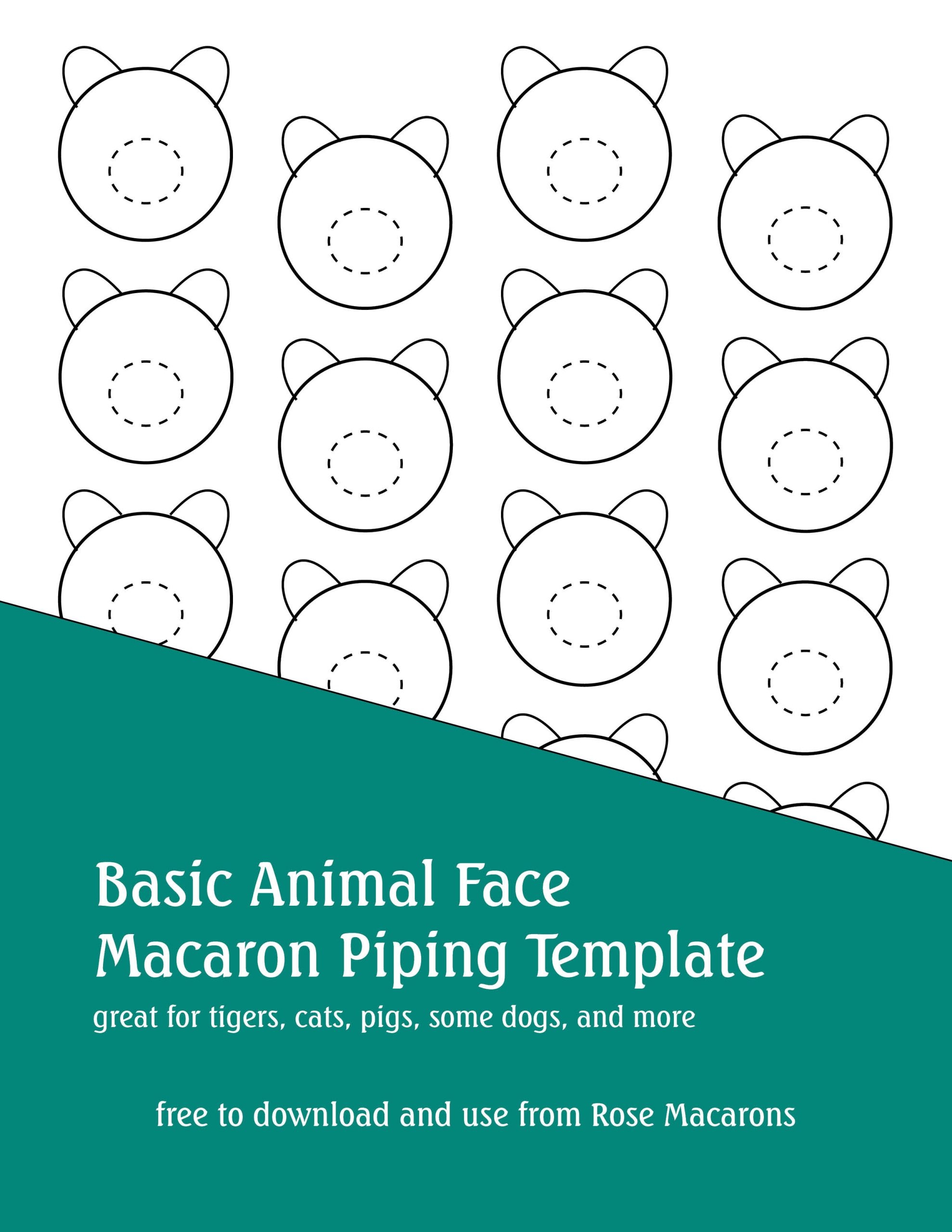 Macaron Template Printable Free