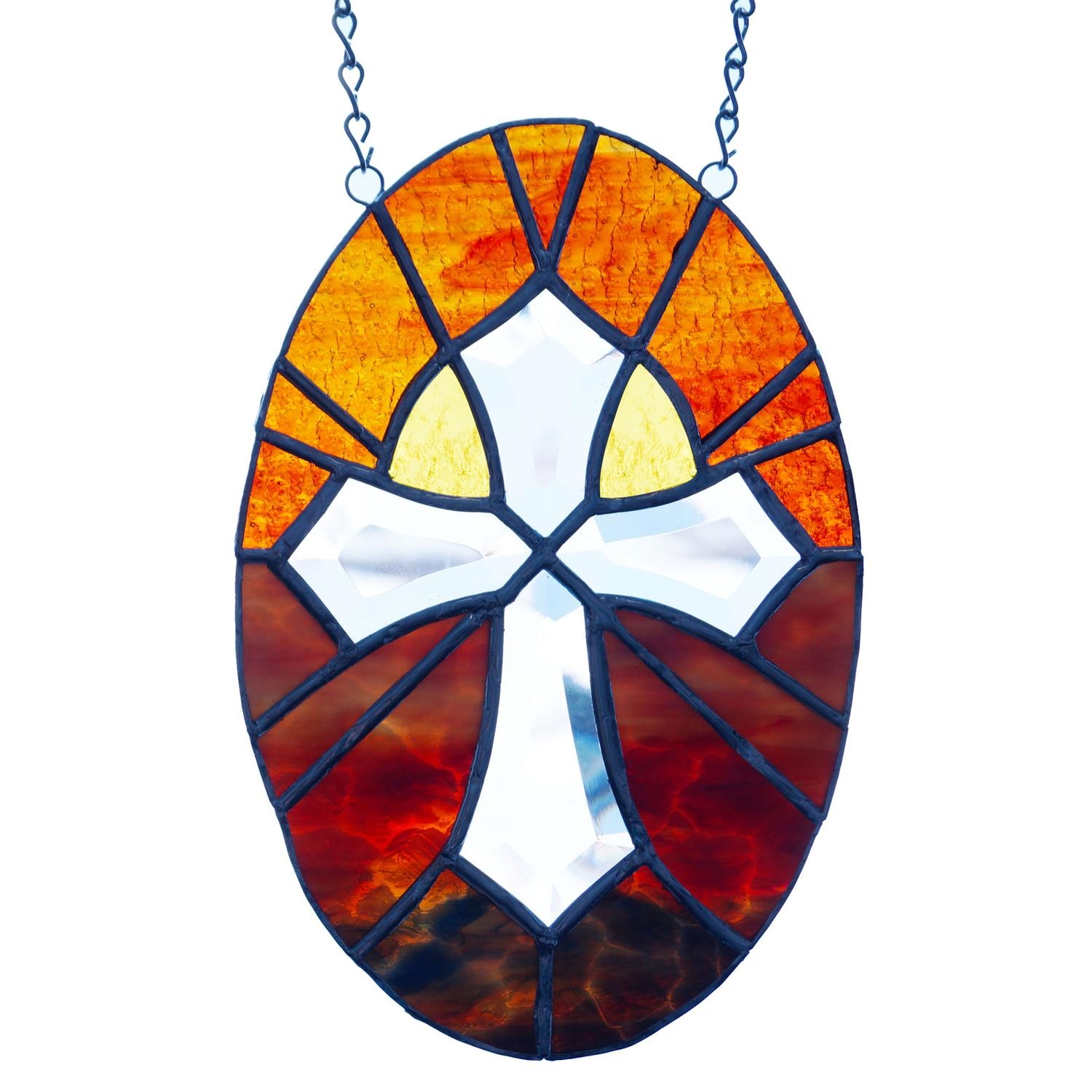 Printable Stained Glass Cross Template
