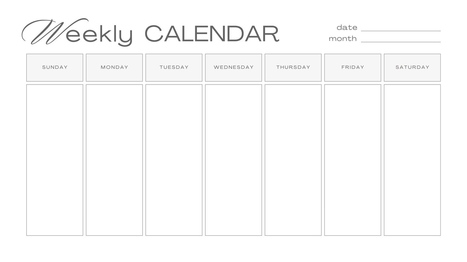 Free Custom Printable Daily Calendar Templates Canva