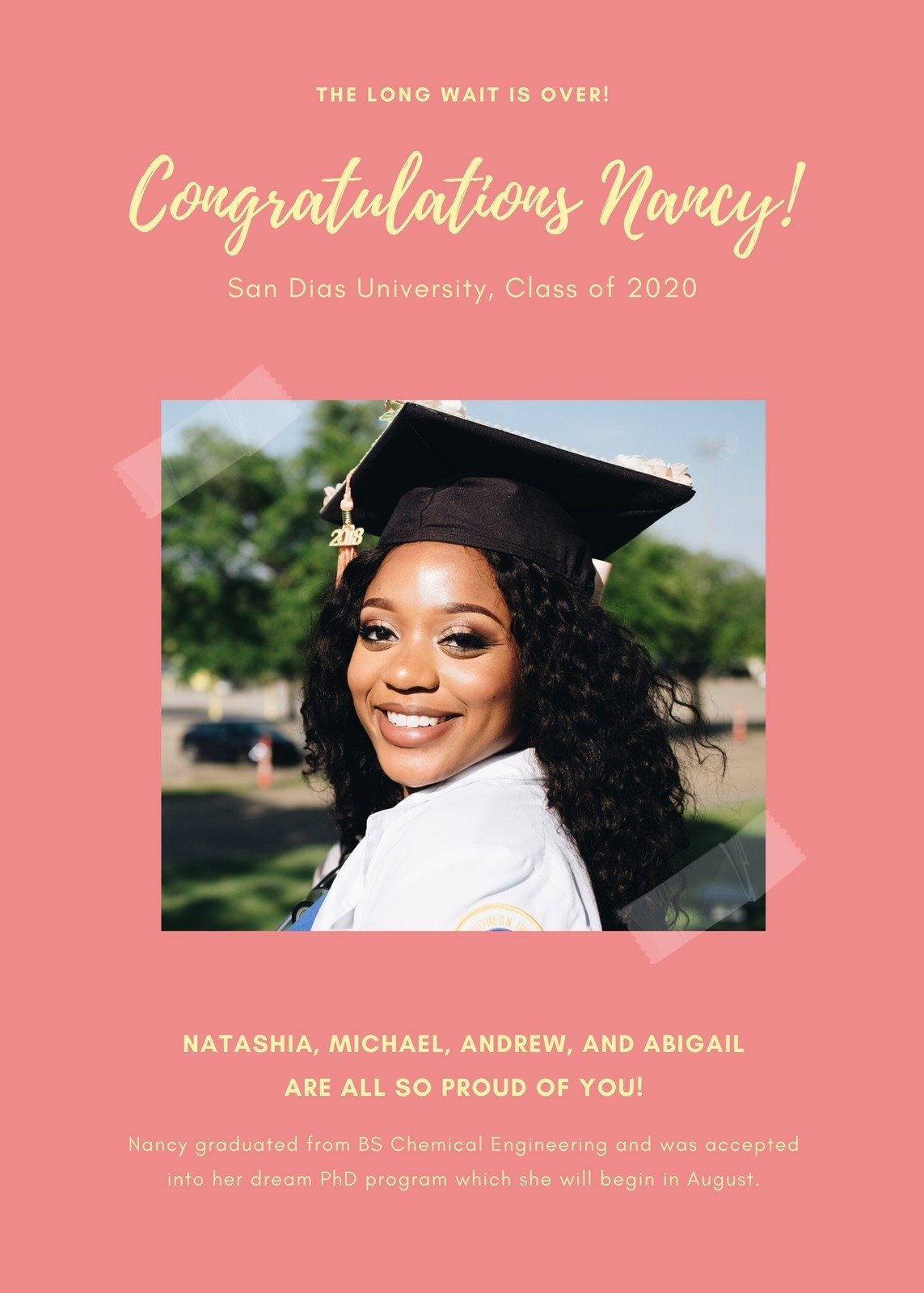 Free Custom Printable Graduation Invitation Templates