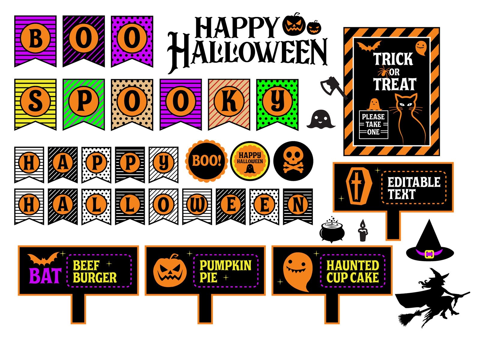 Template Printable Halloween Decorations