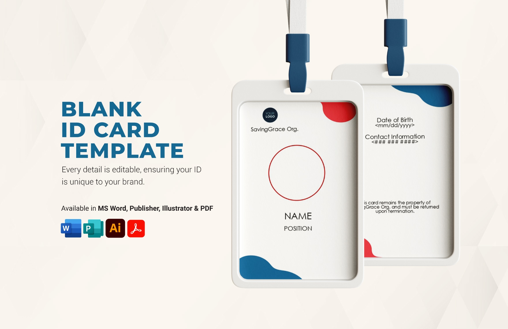 Free Printable Mib Badge Template Word