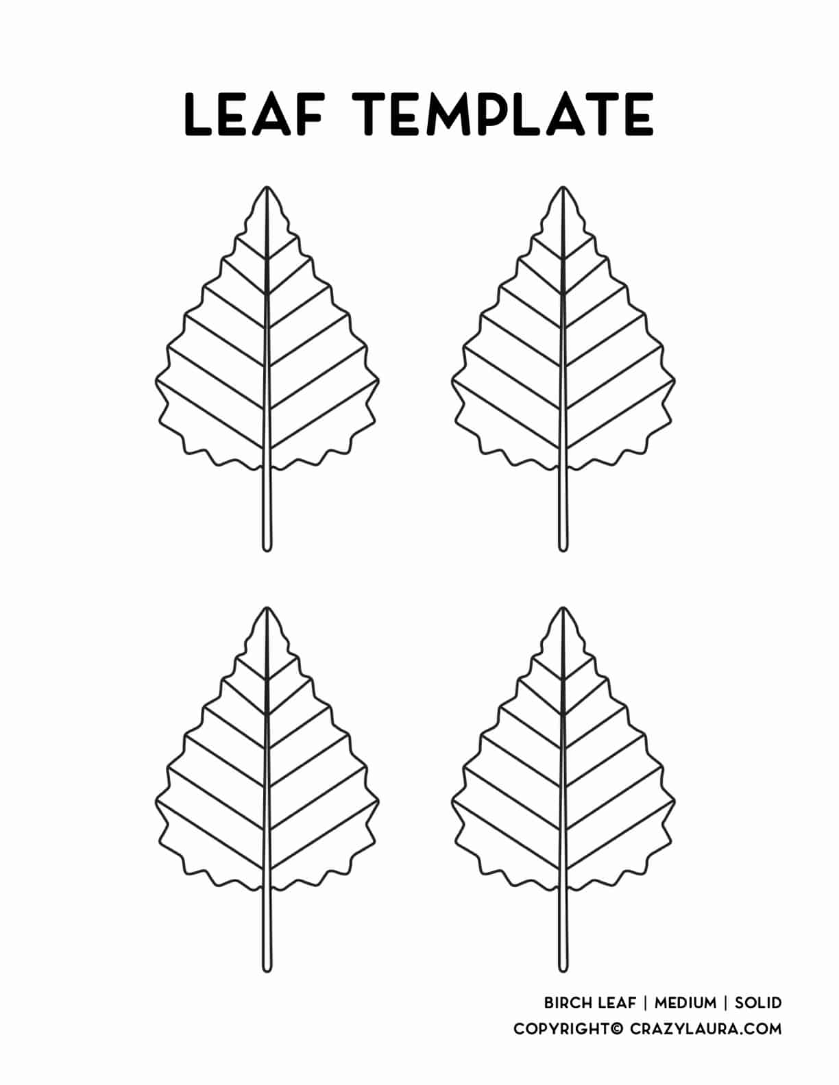 Free Leaf Template Printable Stencils For