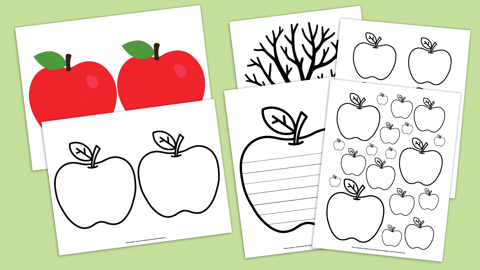 Apple Tree Printable Template