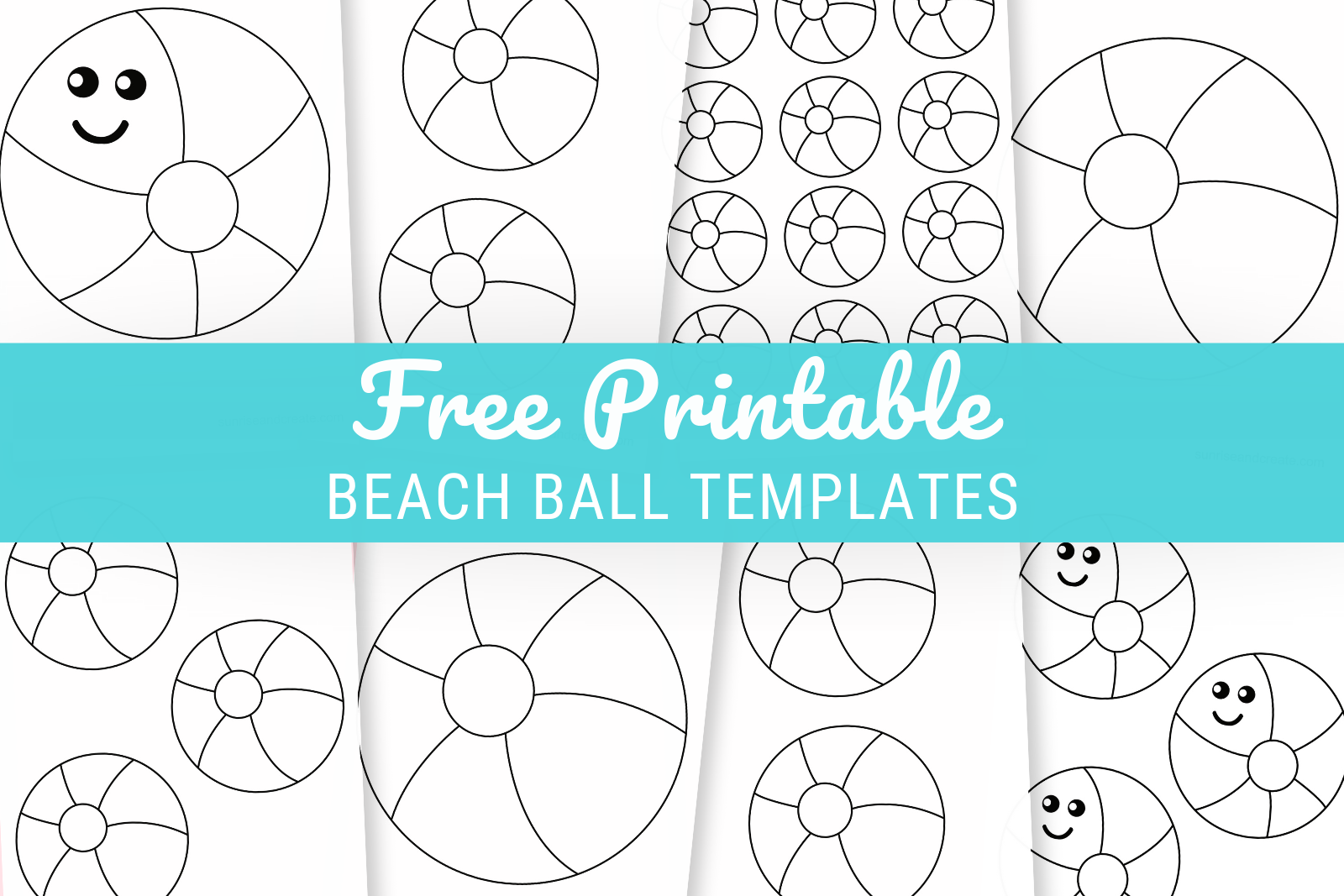 Free Printable Beach Ball Templates