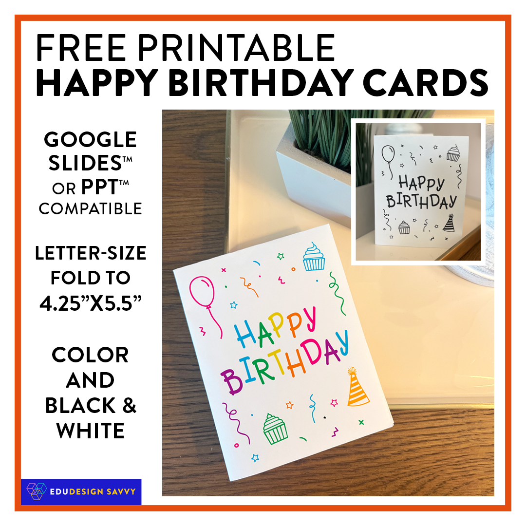 Free Birthday Card Templates Printable