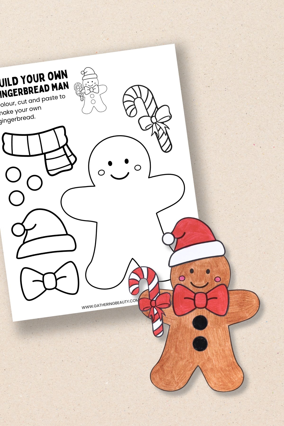 Gingerbread Template Printable Free