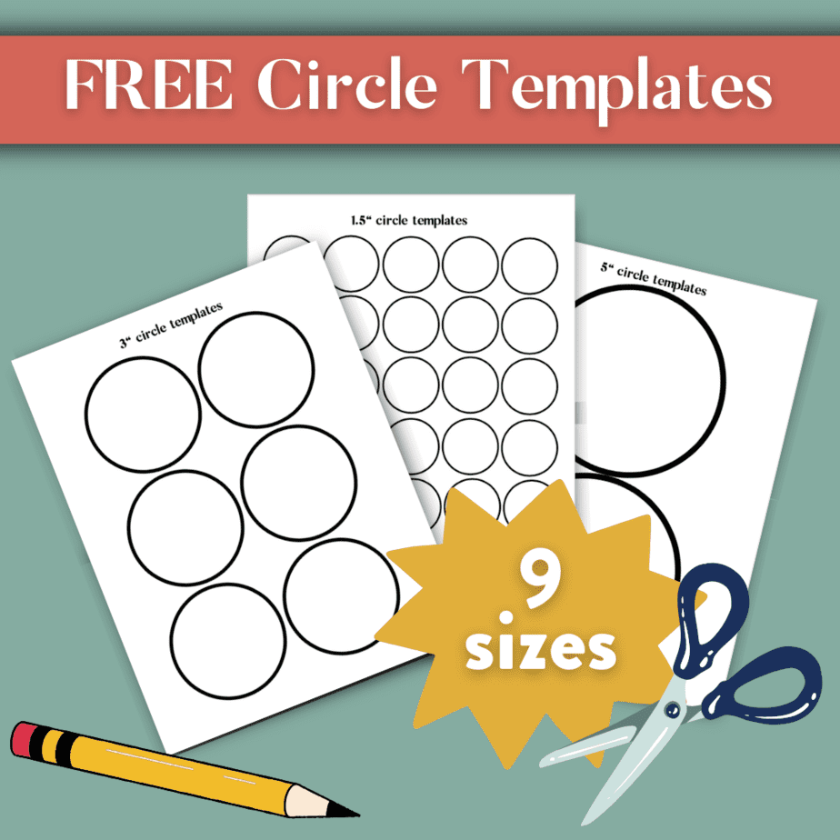 Free Printable Circle Templates Stencil PDF Pack