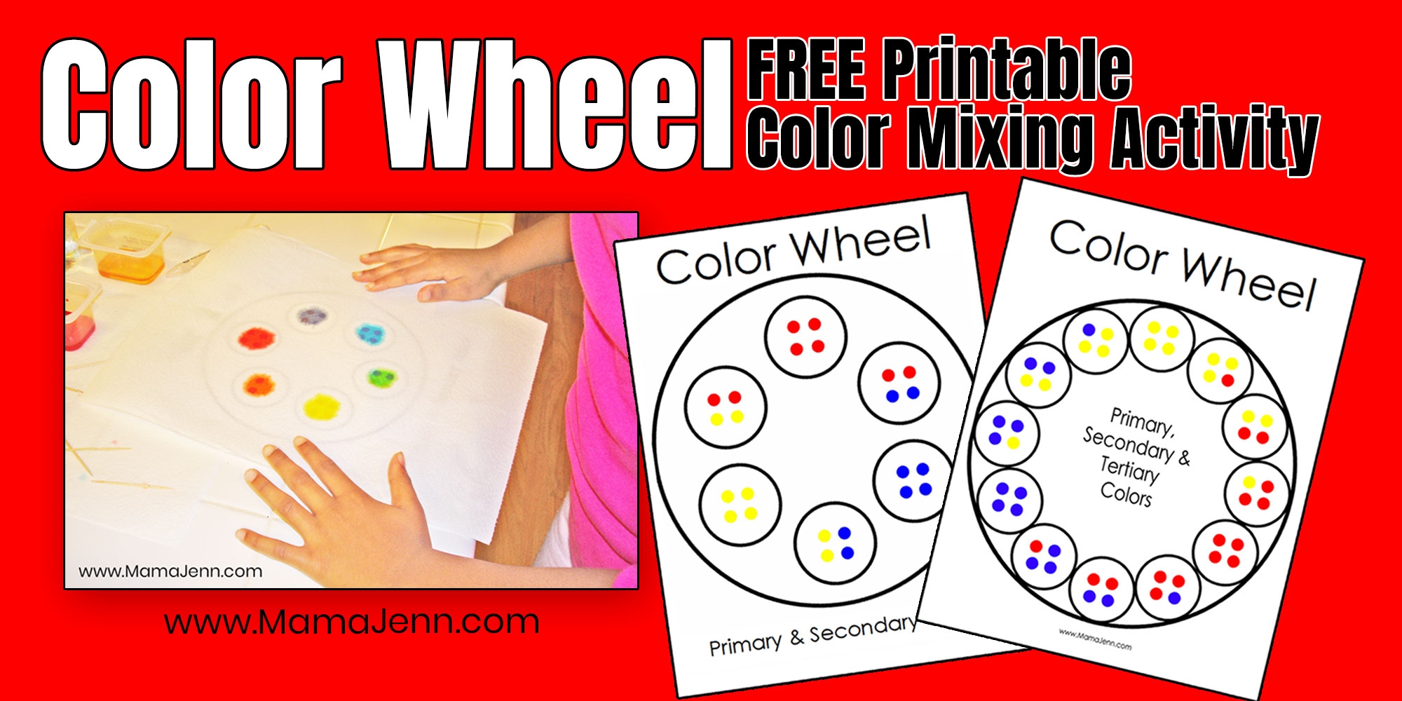 Color Wheel Template Printable