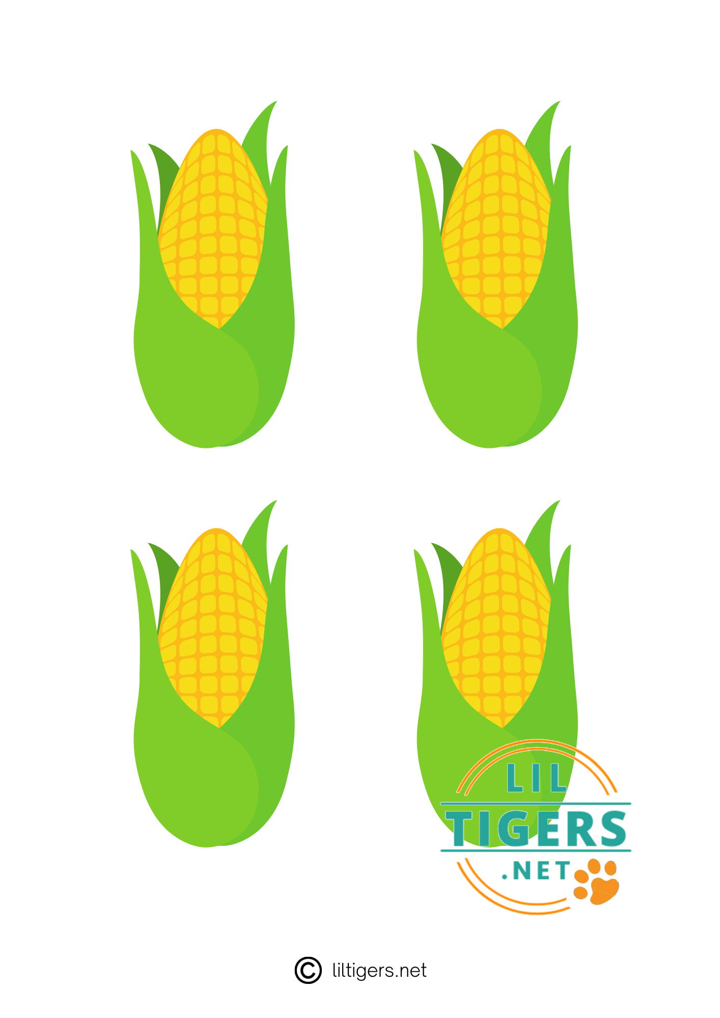 Free Printable Corn Templates For Fall Crafts Lil Tigers