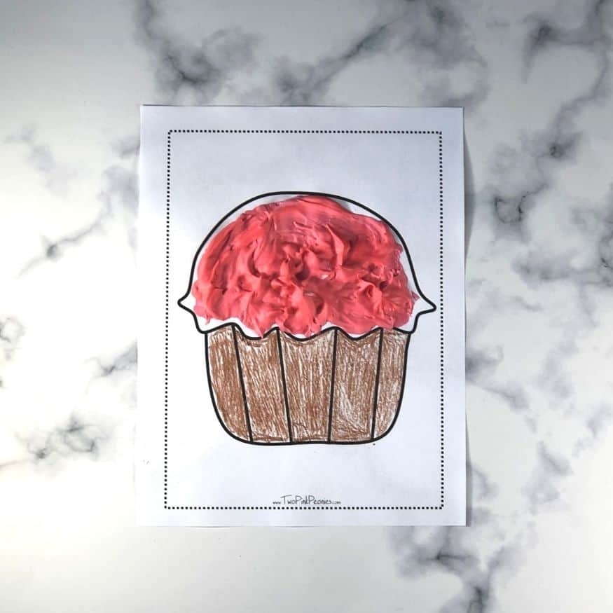 Free Printable Cupcake Templates free Instant PDF Download 
