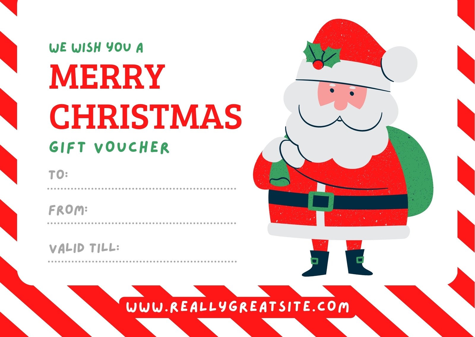 Free Printable Custom Christmas Gift Certificate Templates Canva