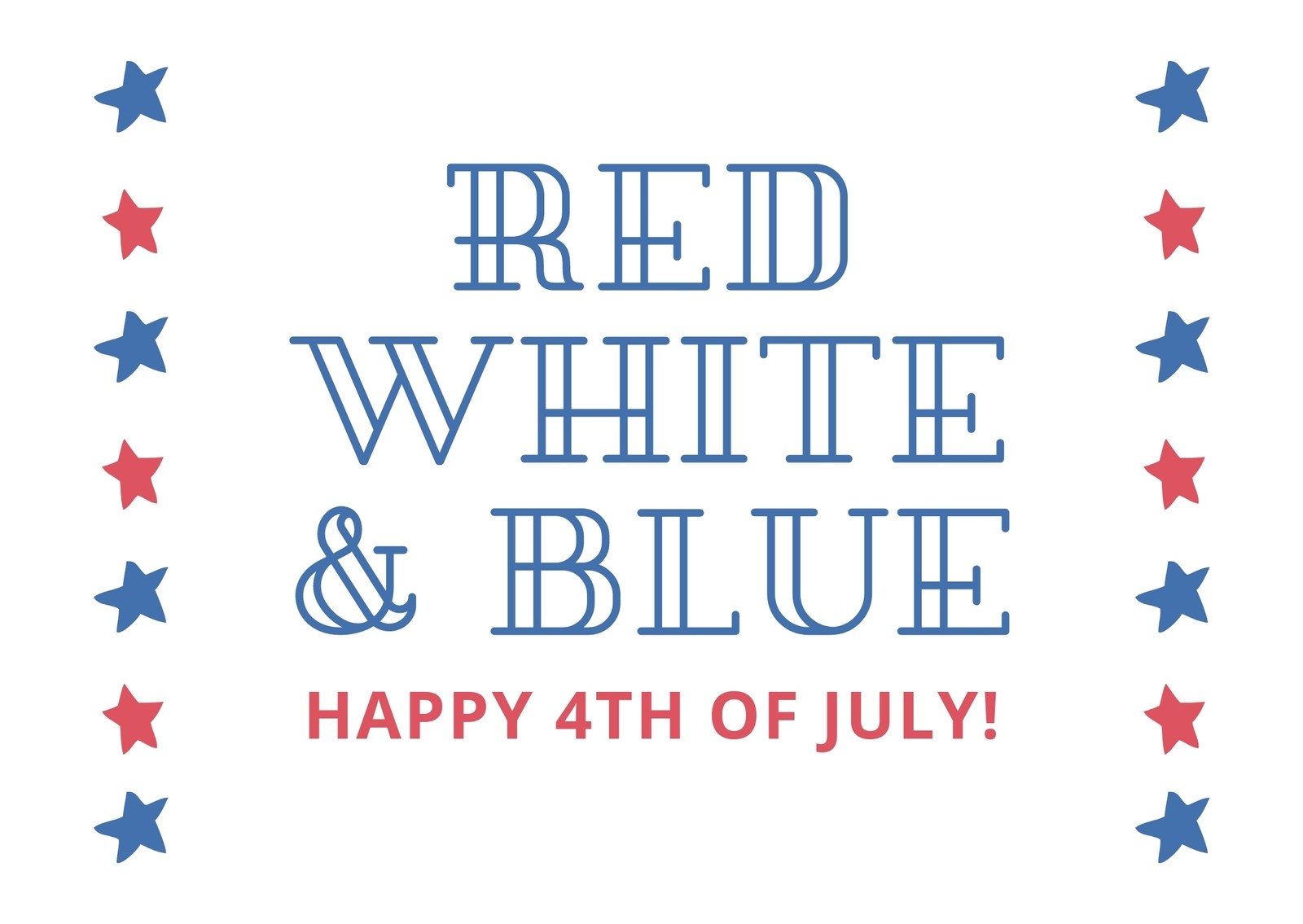 Free Printable 4th Of July Templates