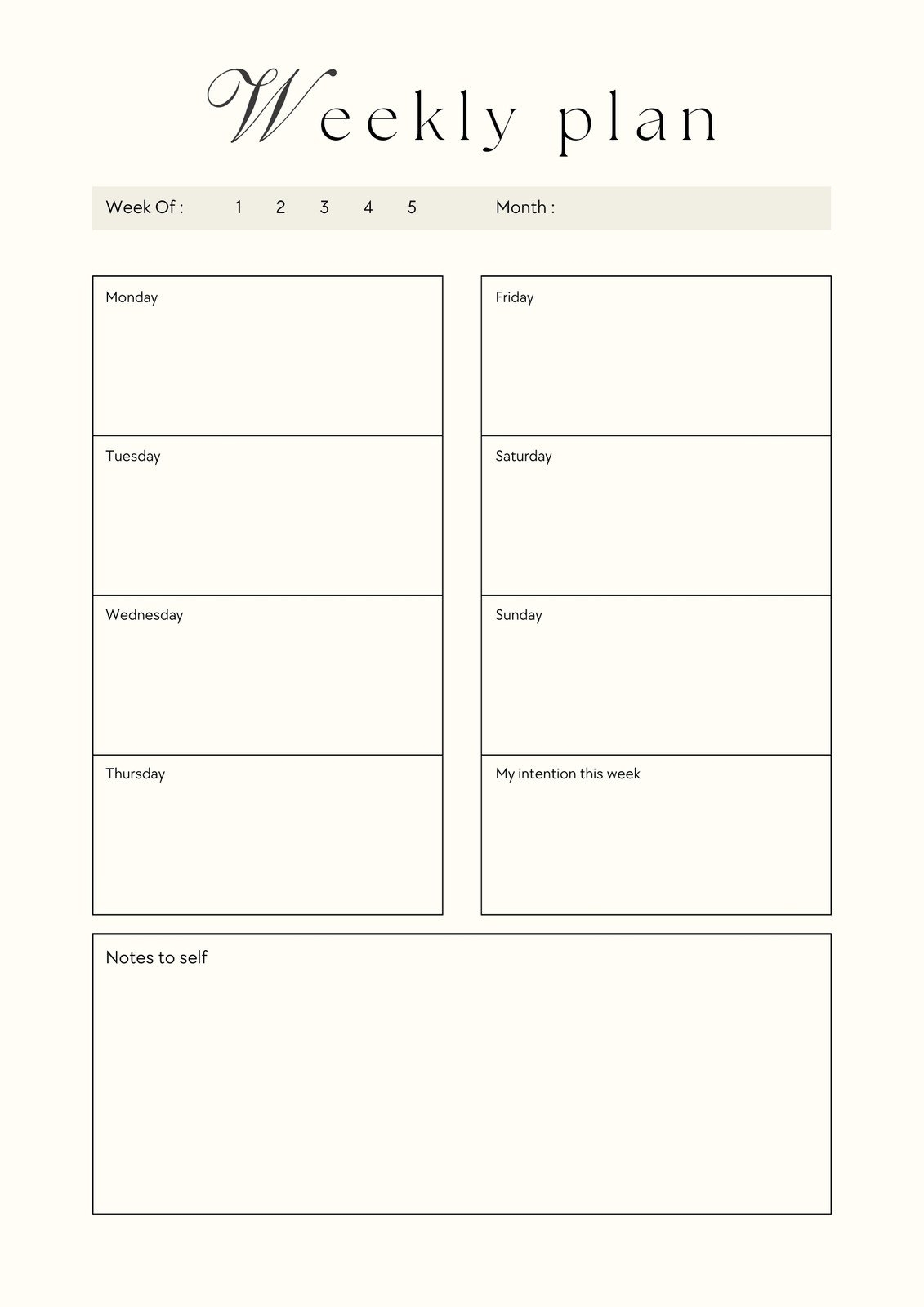 Free Printable Customizable Weekly Lesson Plan Templates Canva