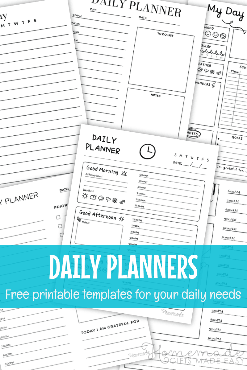 Free Printable Planner Templates