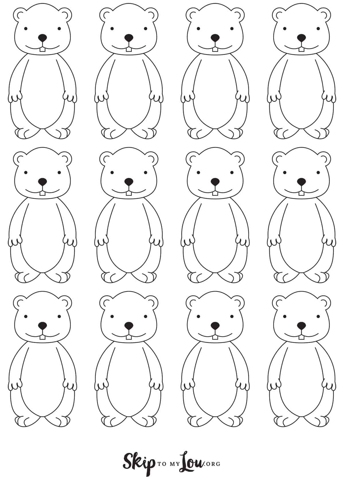 Free Printable Groundhog Images Download Free Printable Groundhog Images Png Images Free Worksheets On Clipart Library
