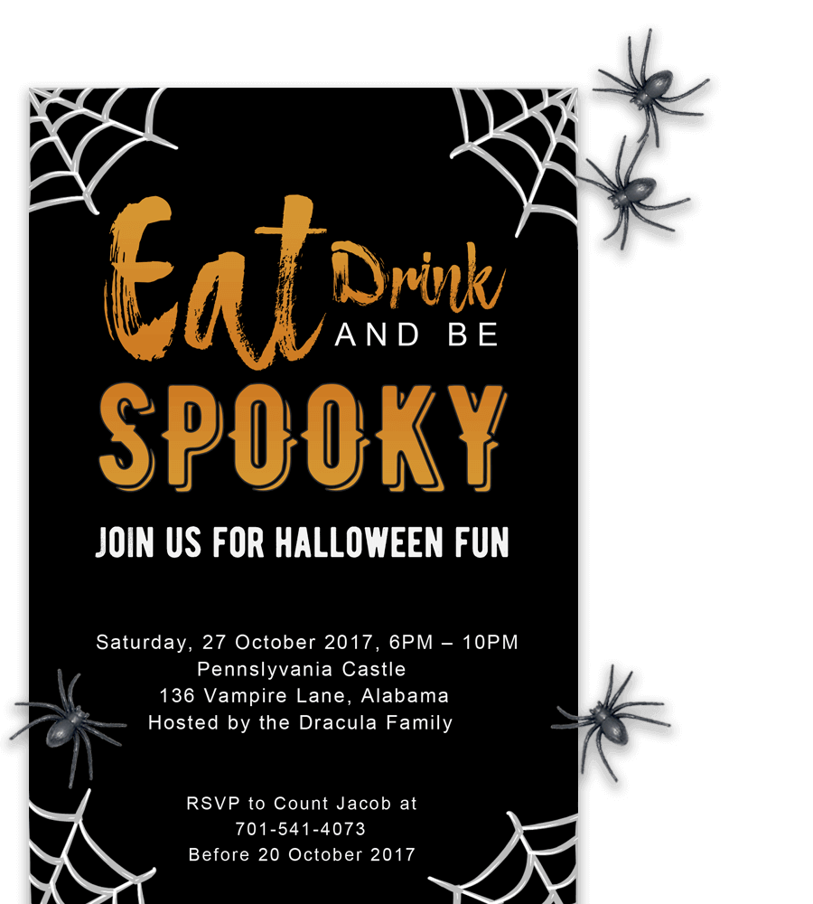 Free Printable Halloween Invitation Template