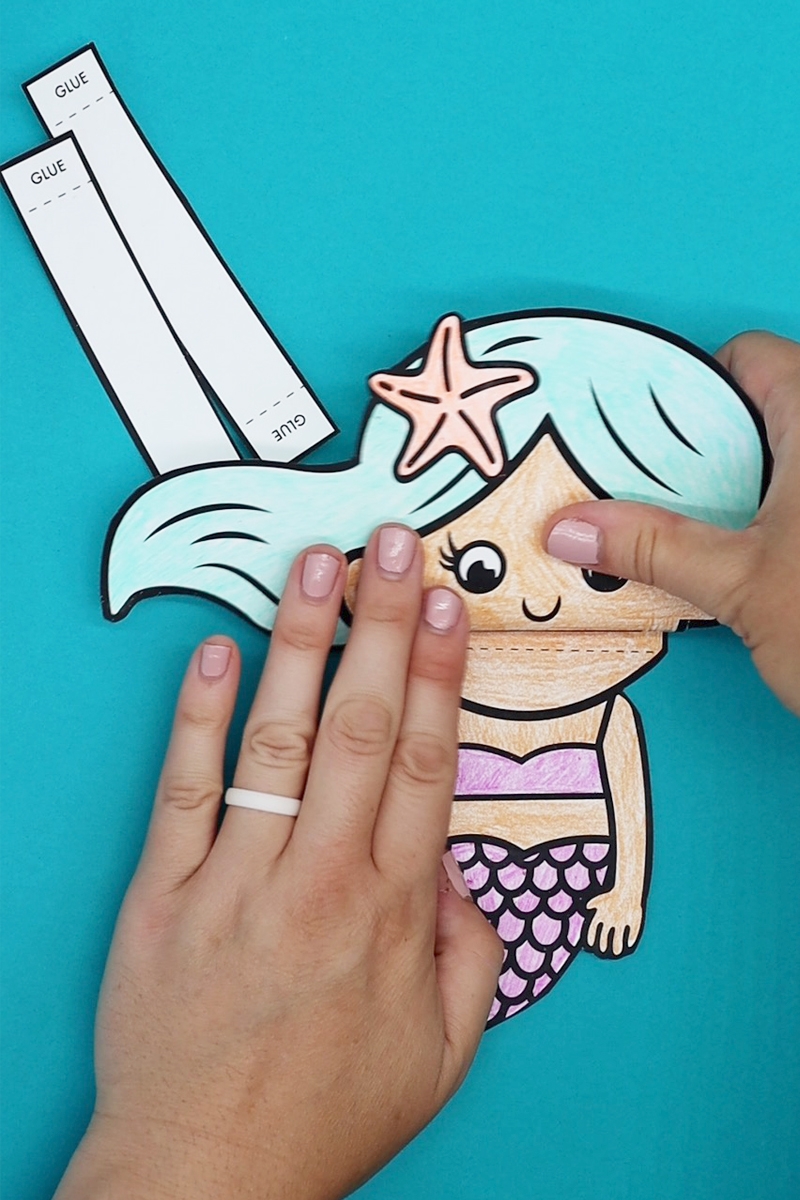 Free Printable Mermaid Puppet Pjs And Paint
