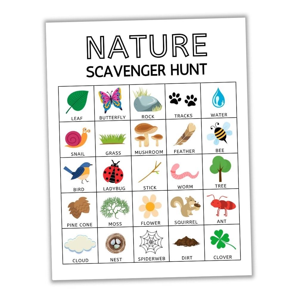 Printable Scavenger Hunt Template