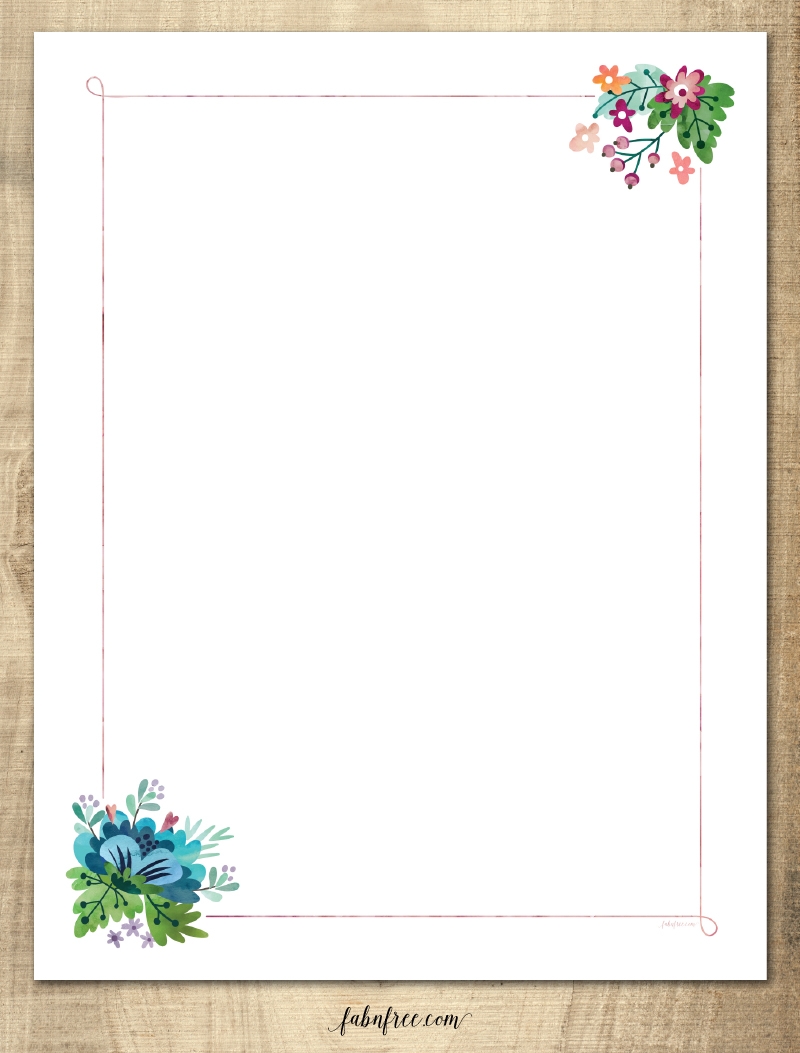 Free Printable Spring Letter Template Fab N Free