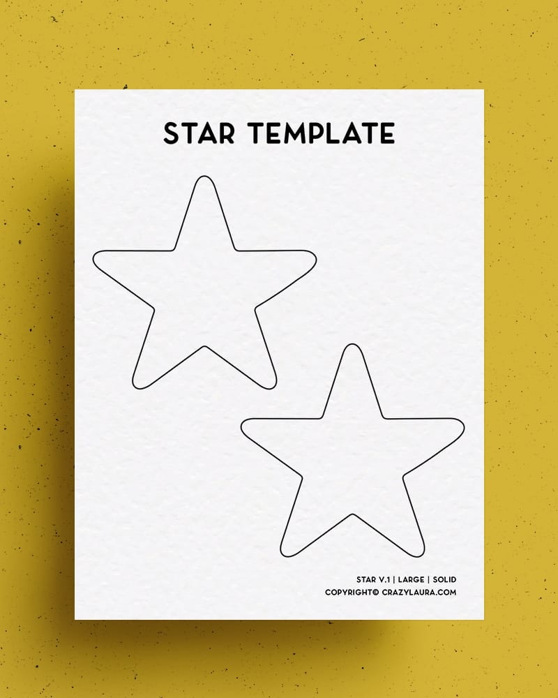 Free Star Template Printable