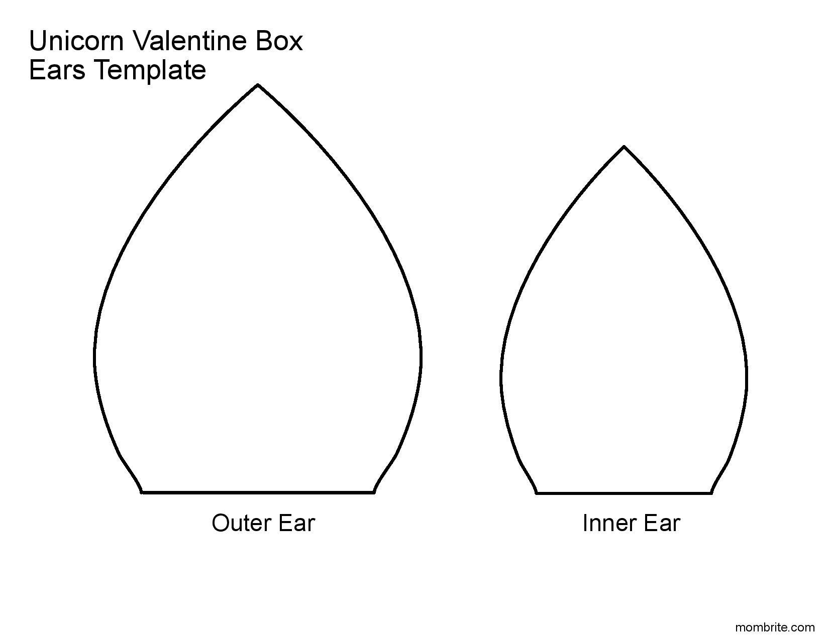 Free Unicorn Valentine Box Template Worksheets Library