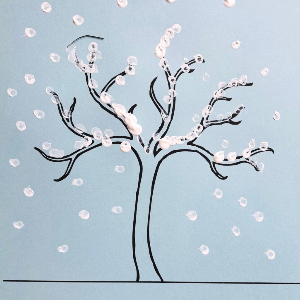 Free Winter Tree Printable with Craft Ideas 