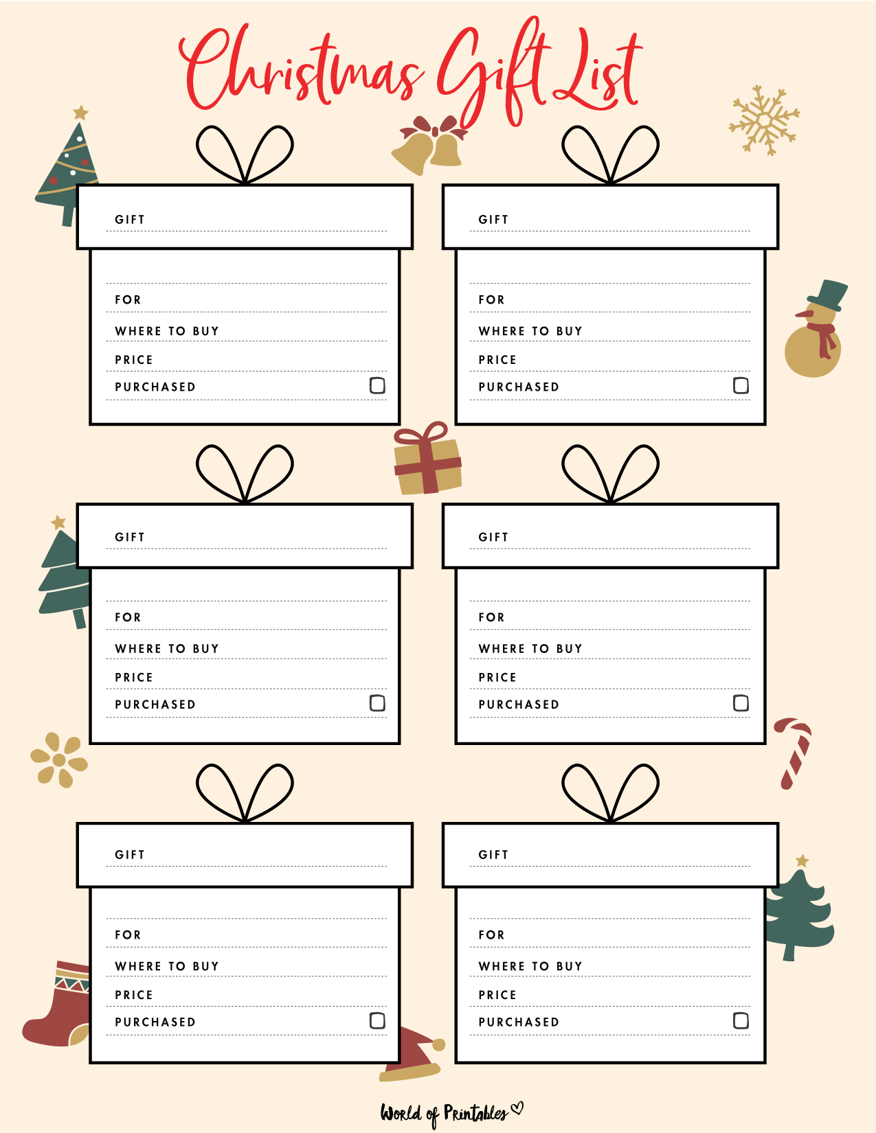 Present Template Printable