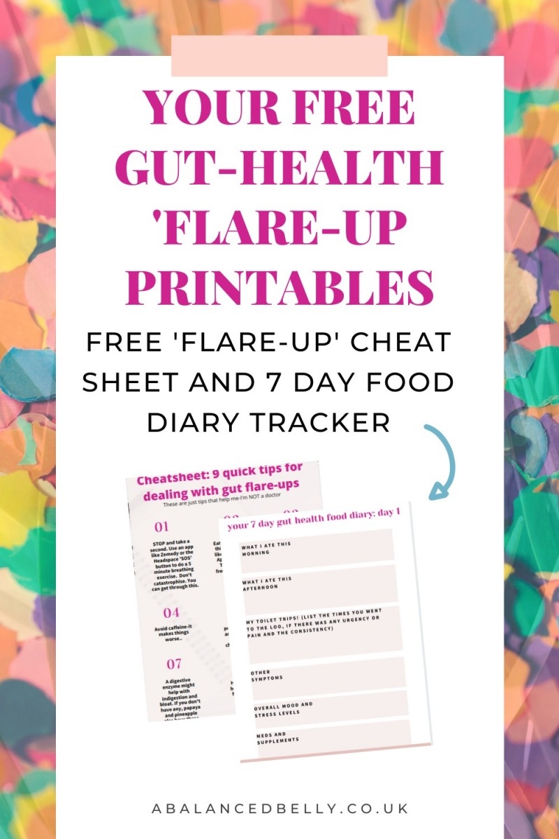 Grab A FREE How To Deal With A Gut Flare up Printable 7 day Food Diary A Balanced Belly