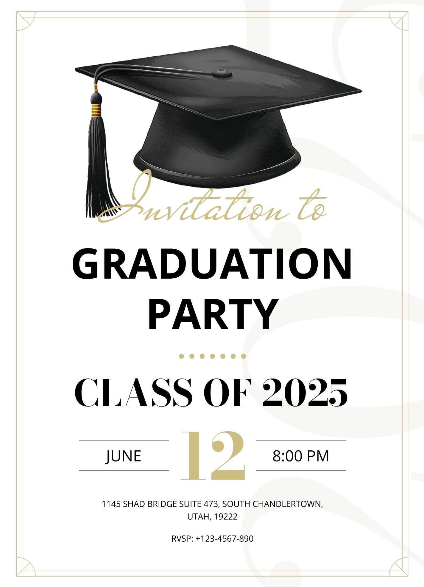 Graduation Invitation Printable Templates