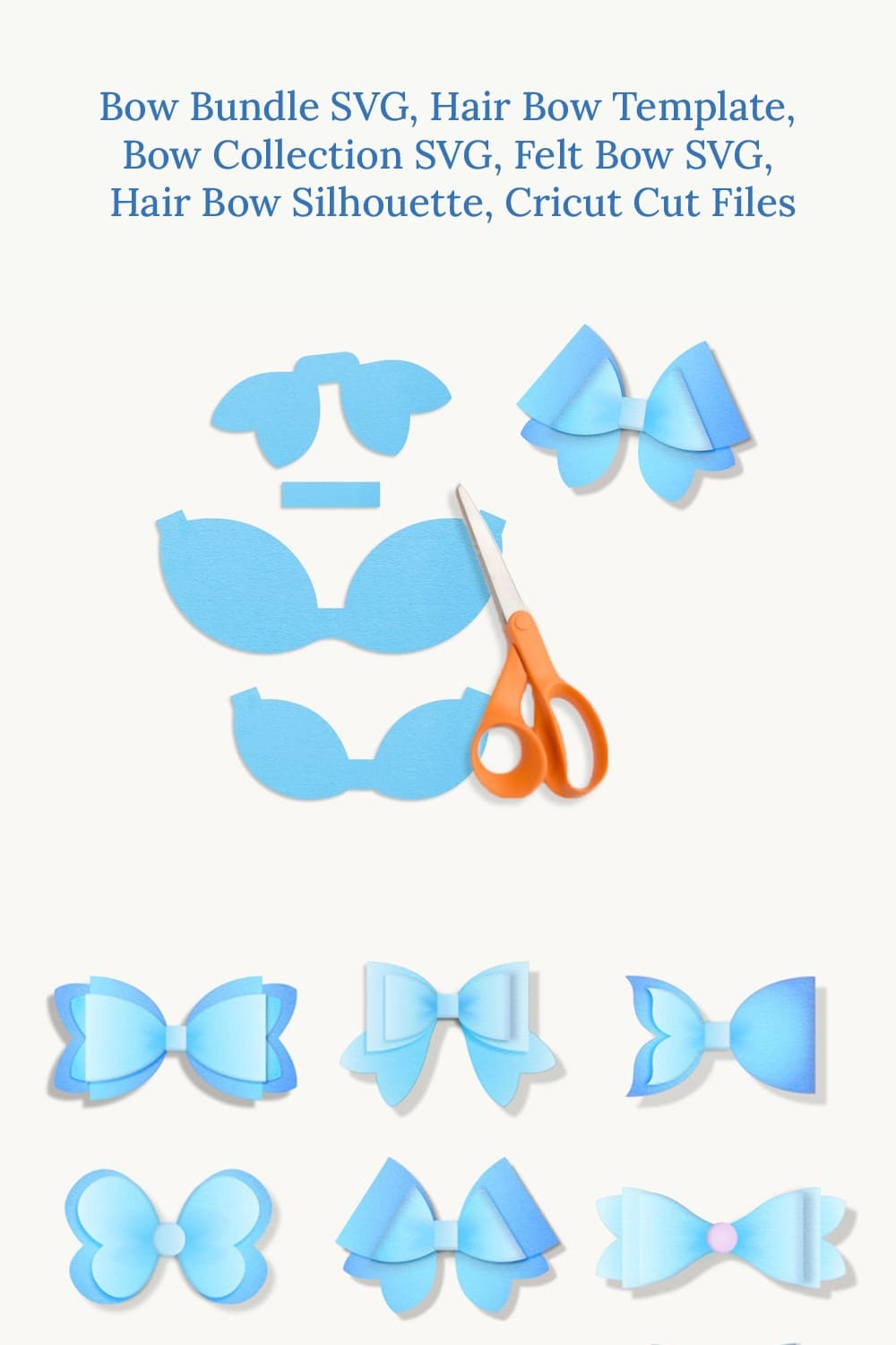 Hair Bow Template MasterBundles