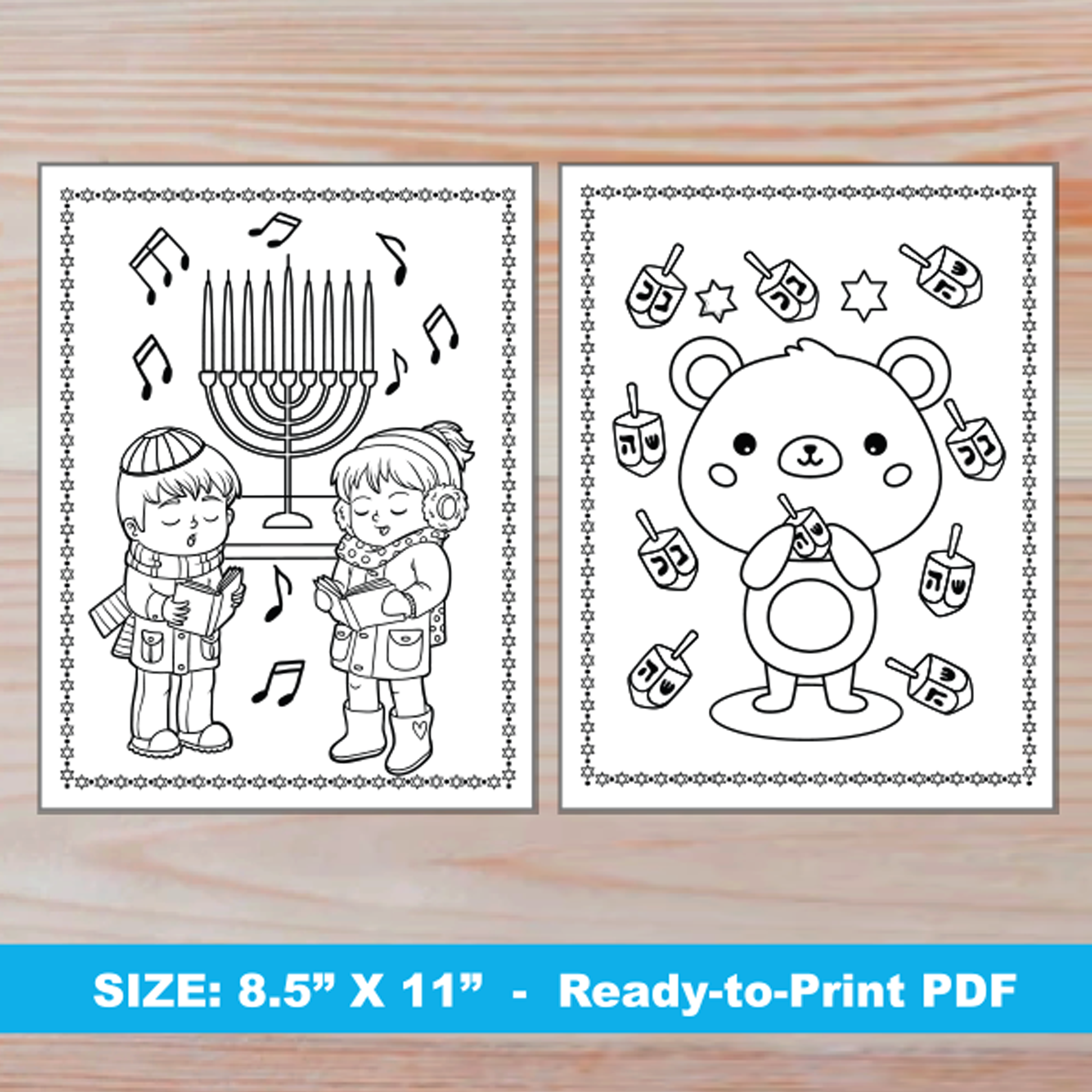 Free Printable Menorah Template
