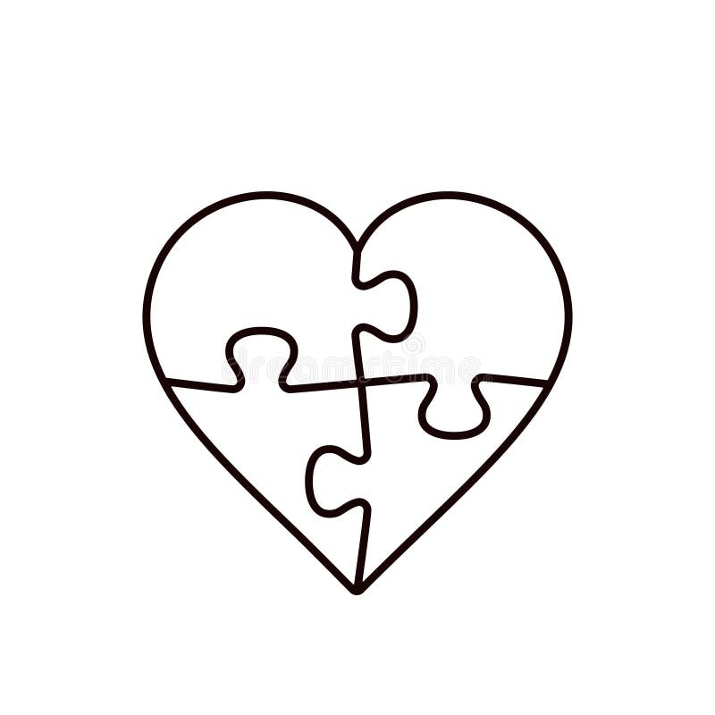 Heart Puzzle Piece Stock Illustrations 3 808 Heart Puzzle Piece Stock Illustrations Vectors Clipart Dreamstime