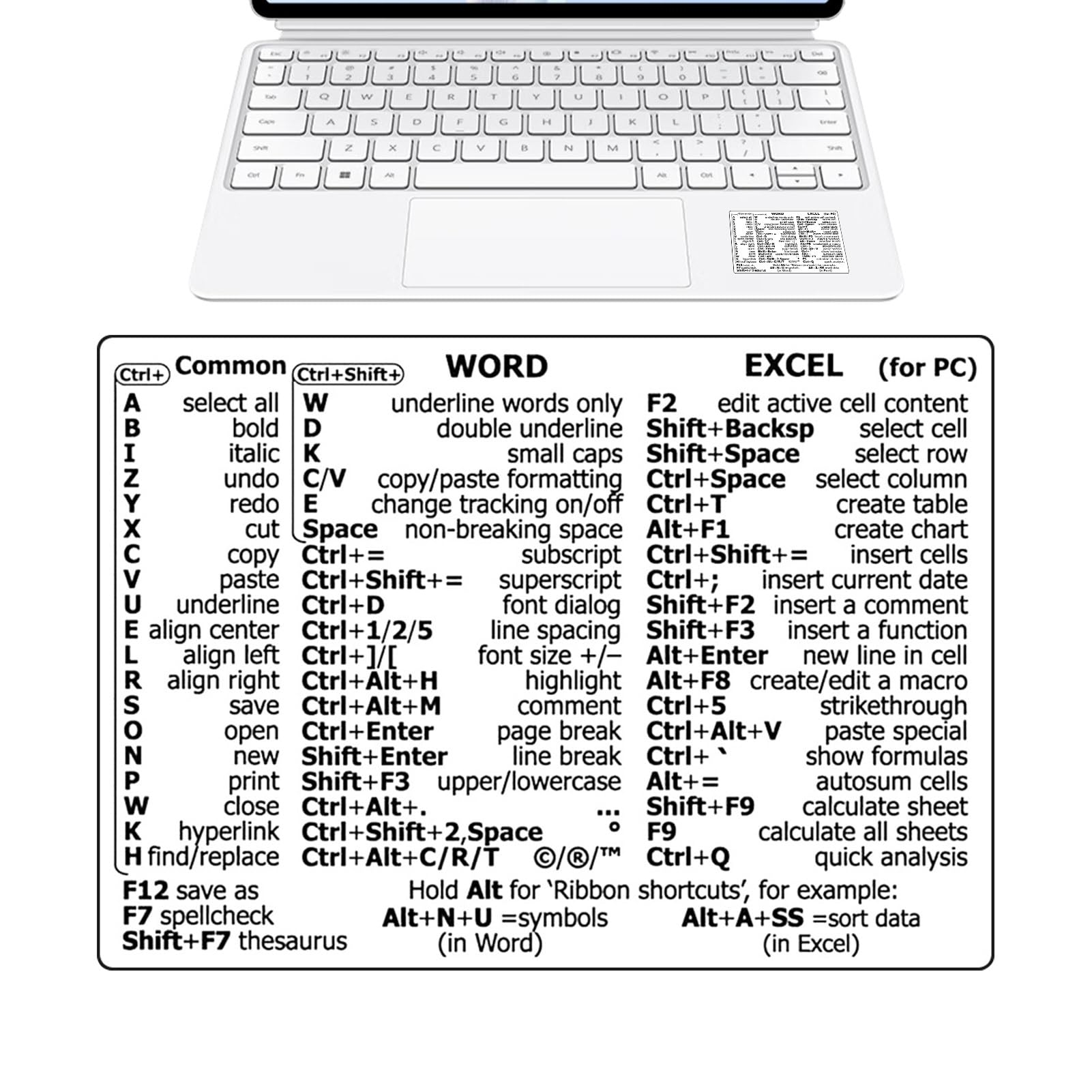 Keyboard Template Printable