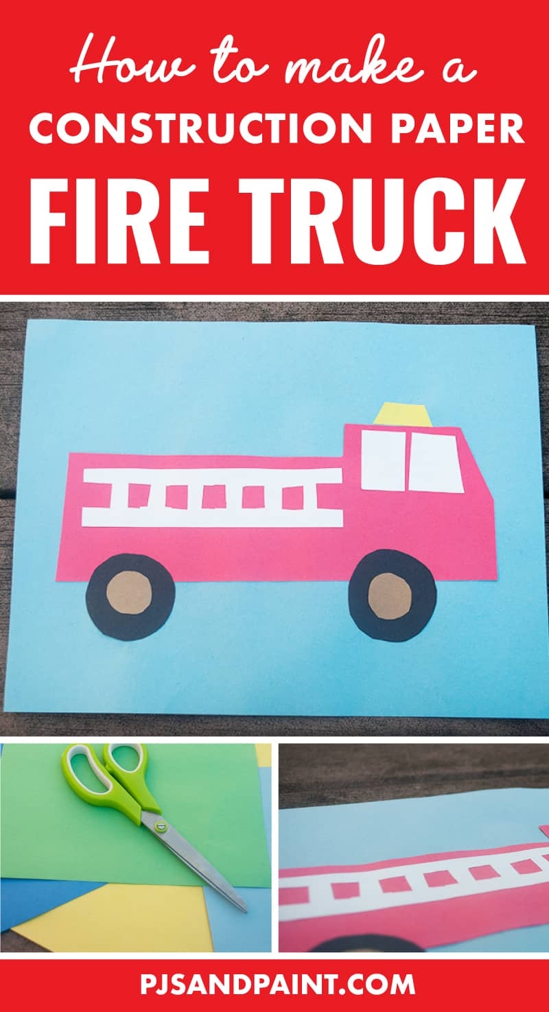 Printable Fire Truck Craft Template