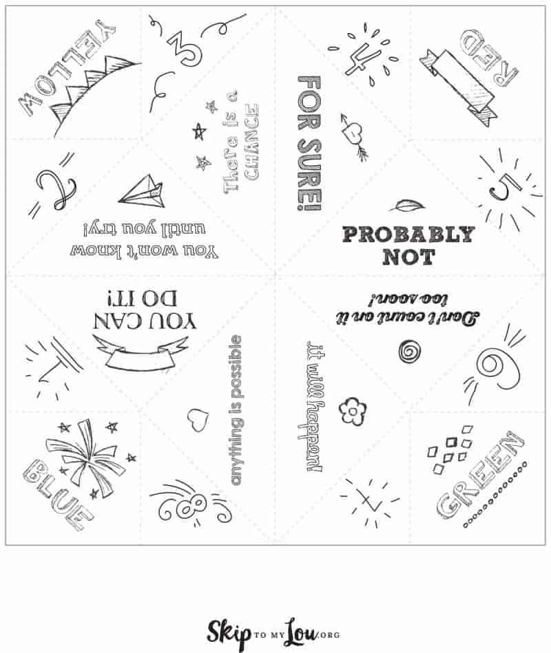 HOW TO MAKE A FORTUNE TELLER Skip To My Lou