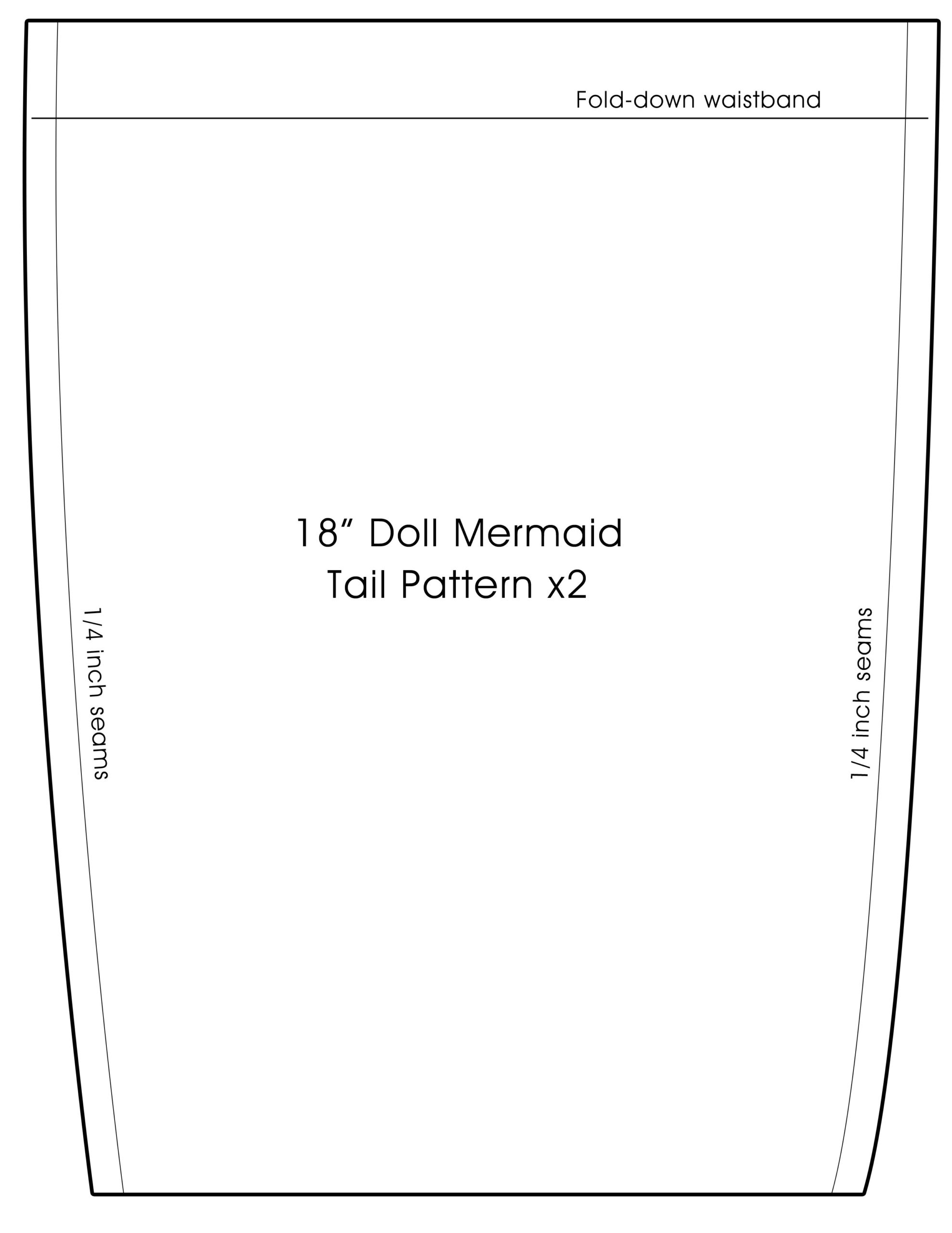 How To Sew A Doll Mermaid Tail