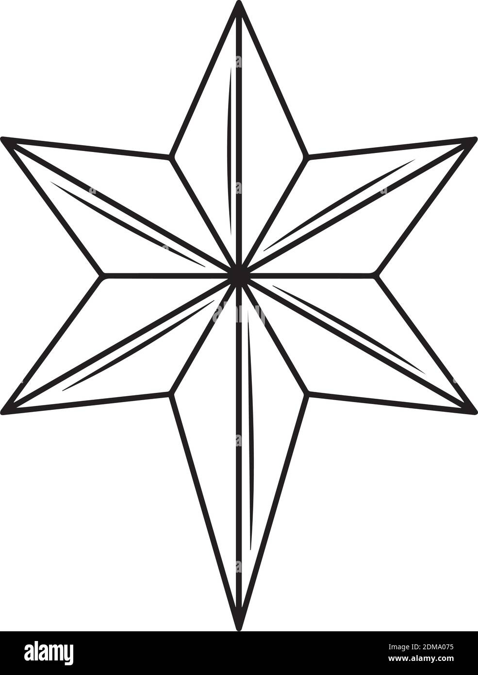 Isolated Golden Nativity Star Bethlehem Star Christmas Season Vector Stock Vector Image Art Alamy