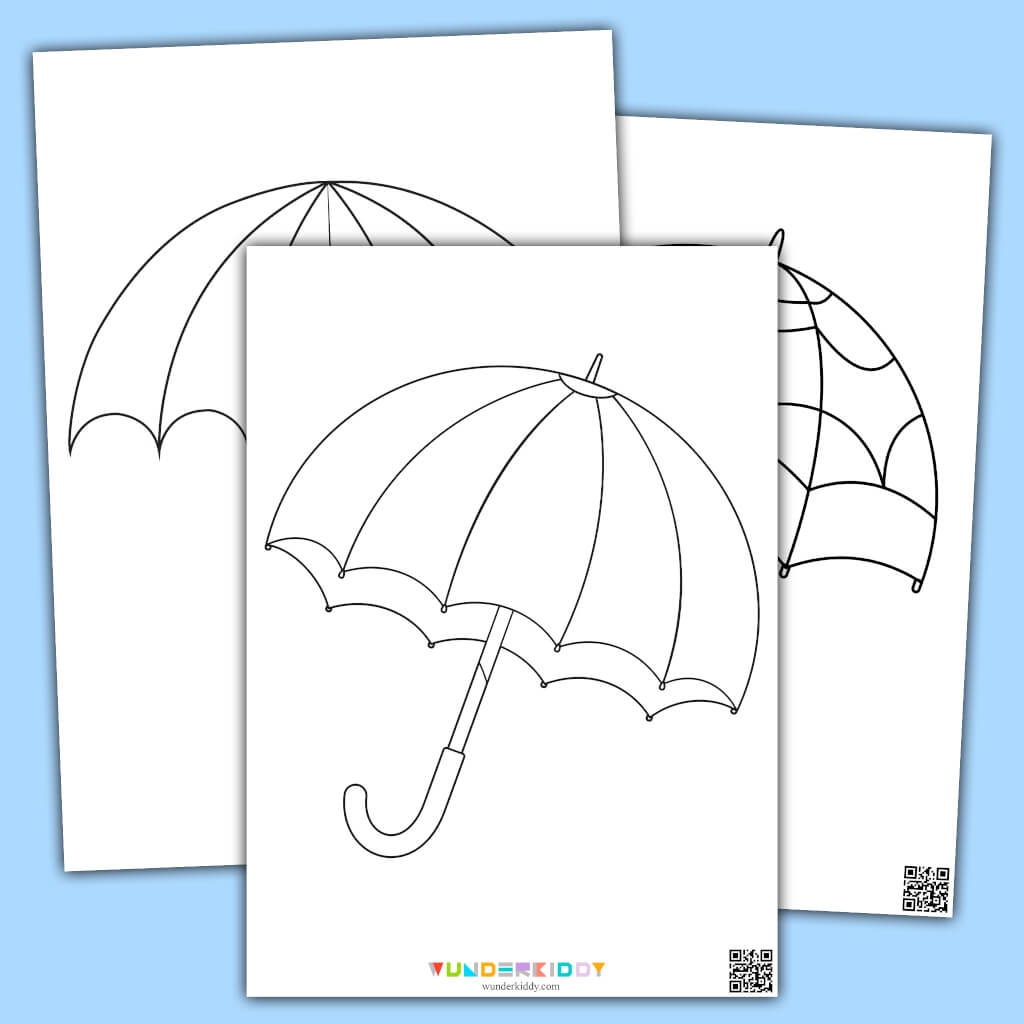 Kostenlose Regenschirm Ausmalbilder F r Kinder Zum Ausdrucken