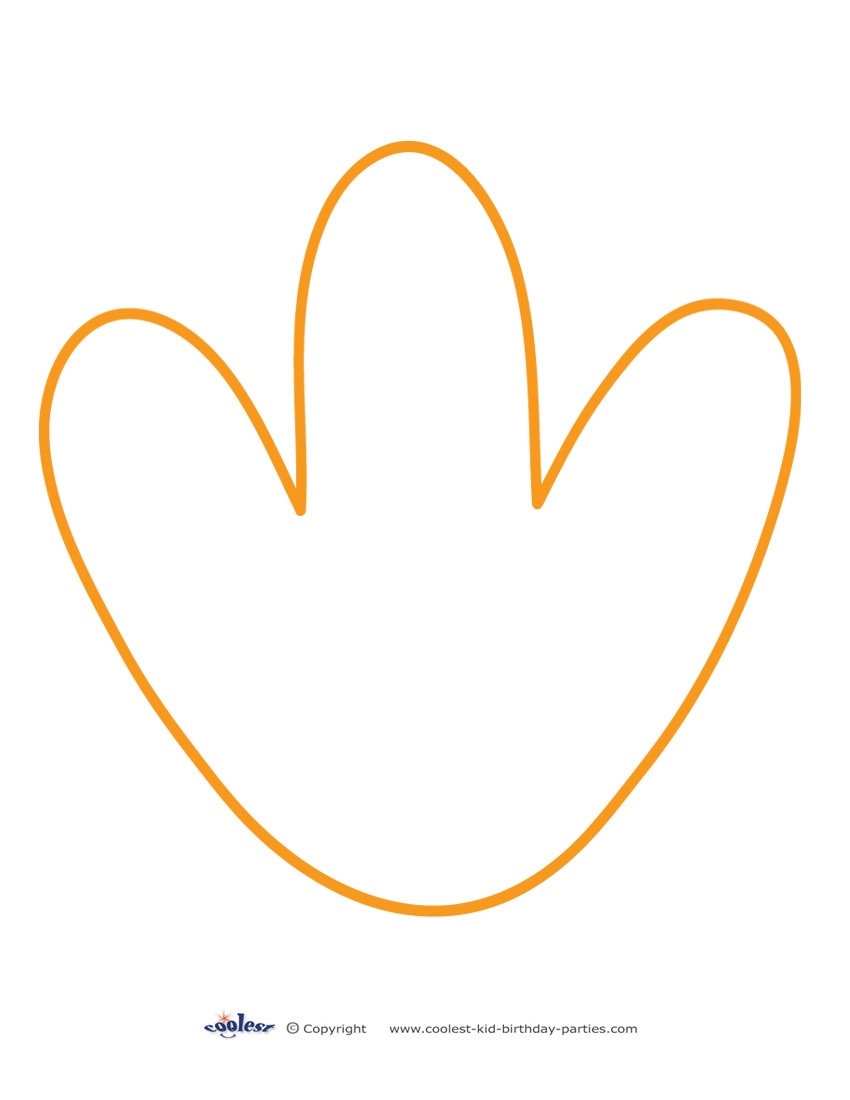 Large Printable Bird Footprint Coolest Free Printables