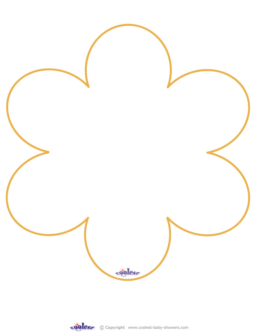 Large Printable Orange Flower Coolest Free Printables