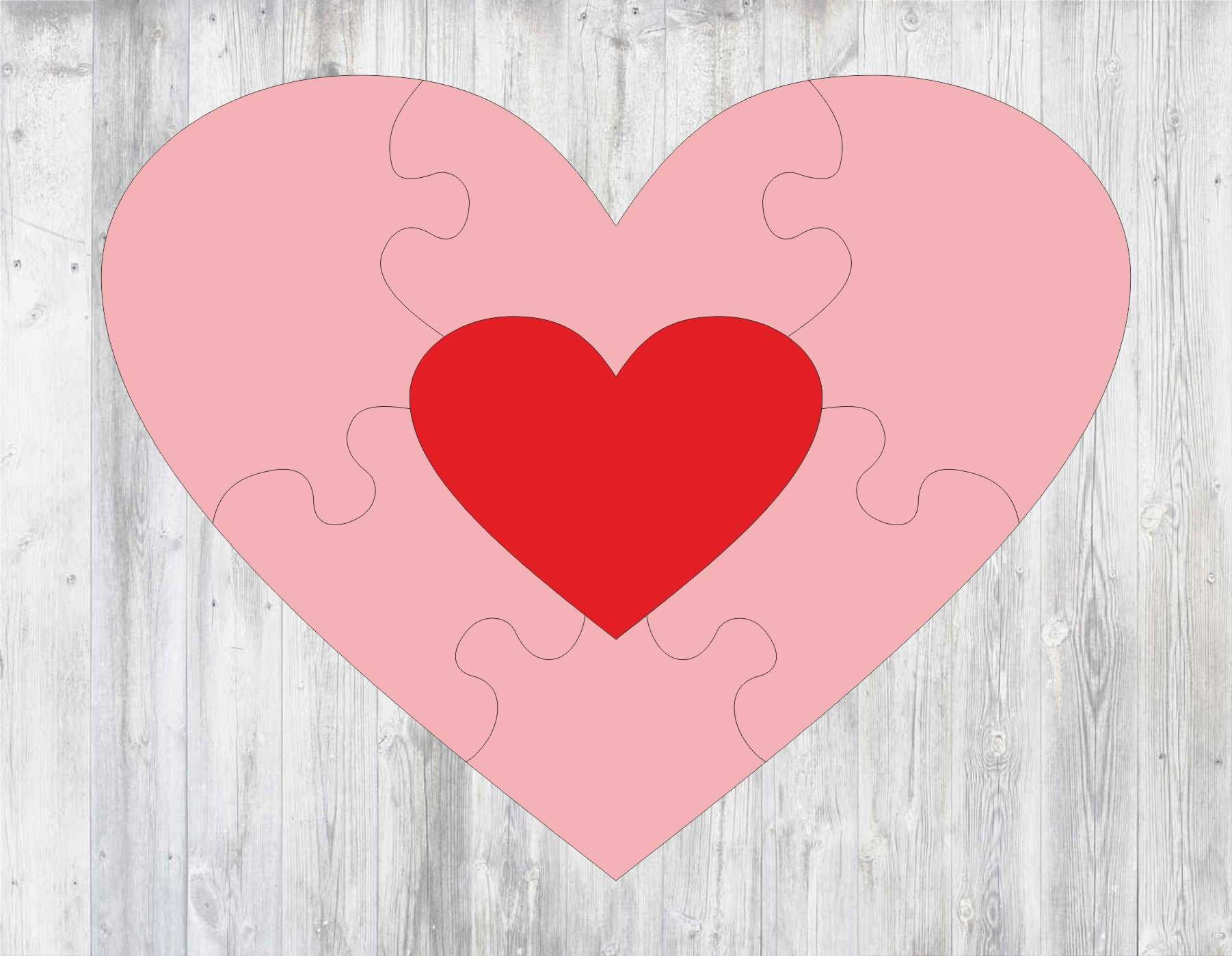 Laser Cut Heart Puzzle Template Free Vector Cdr Download 3axis co Worksheets Library
