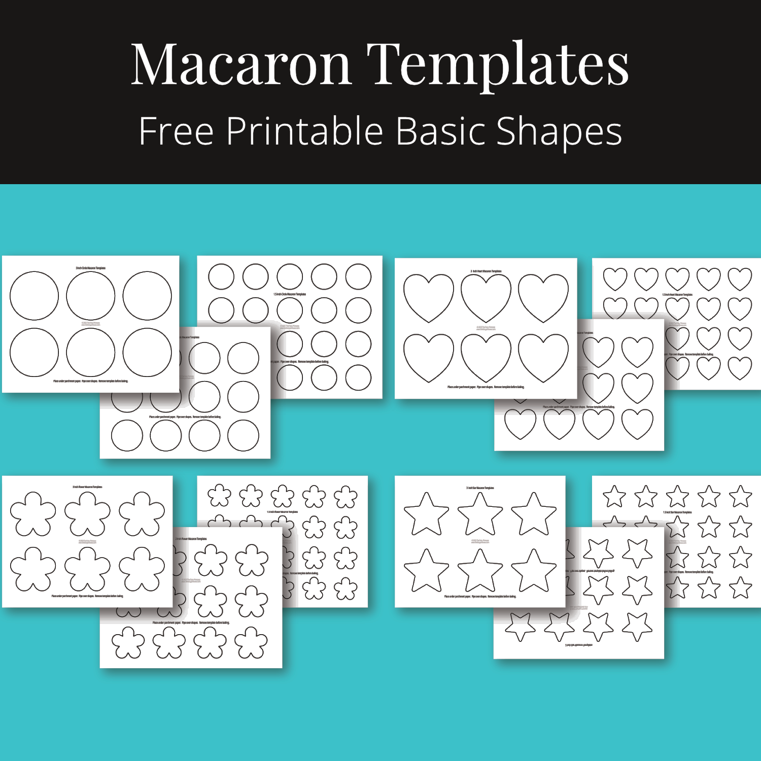 Free Printable Macaron Template