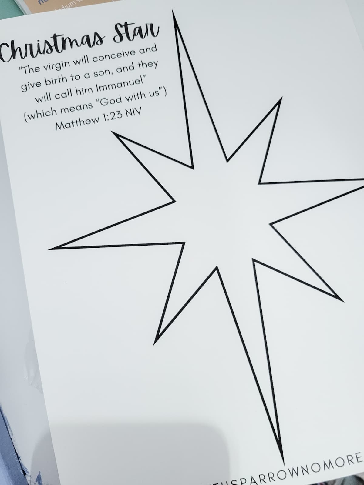 Make An Easy Christmas Star With A Printable Template The Fifth Sparrow No More