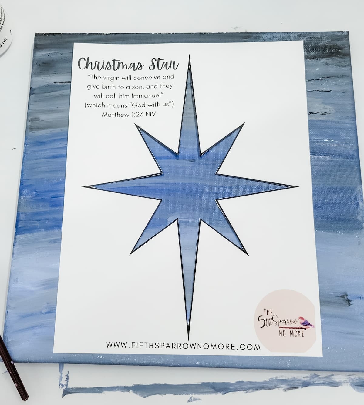 Make An Easy Christmas Star With A Printable Template The Fifth Sparrow No More