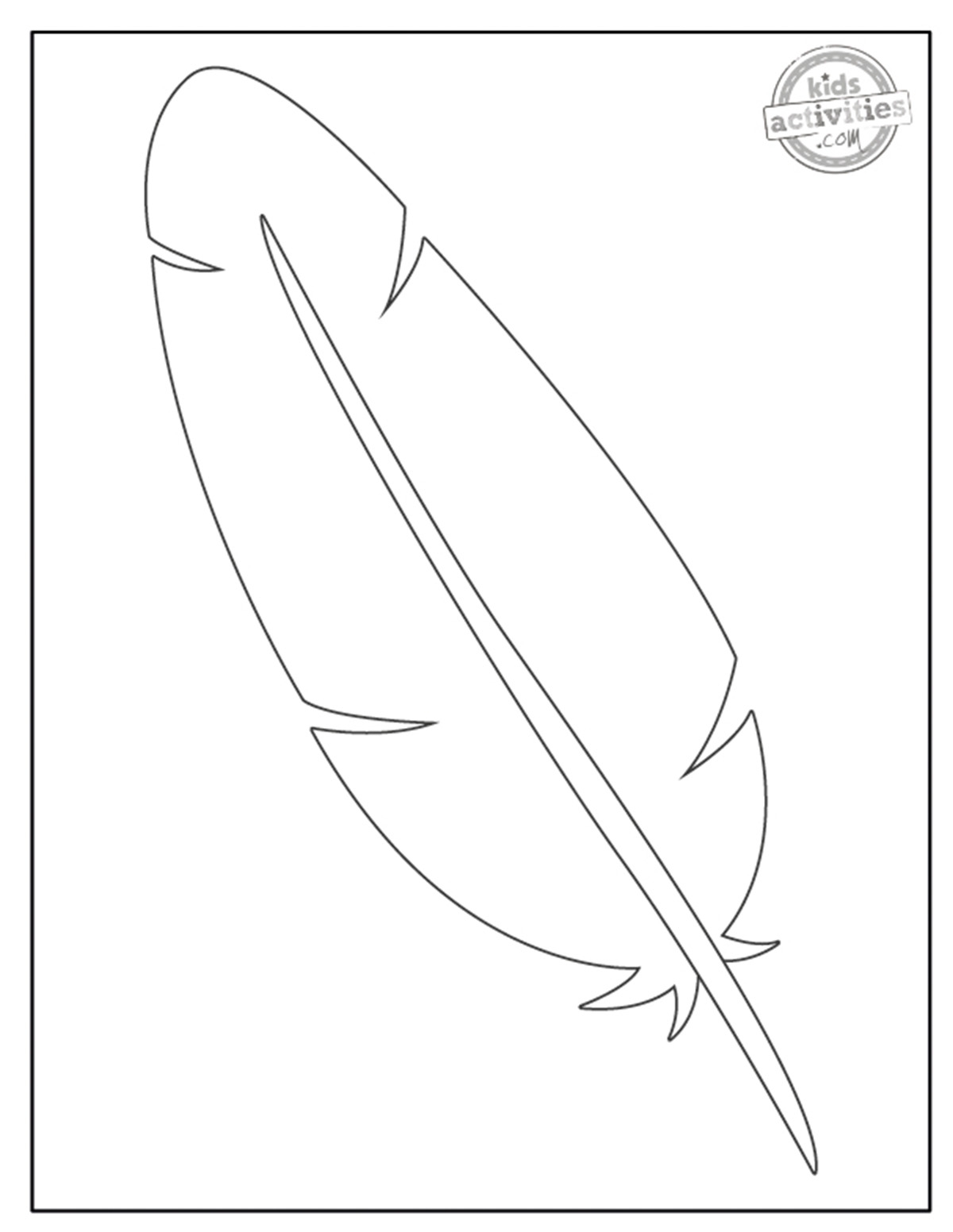 Make Thanksgiving Day Crafts With Turkey Feather Template Kids Activities Blog