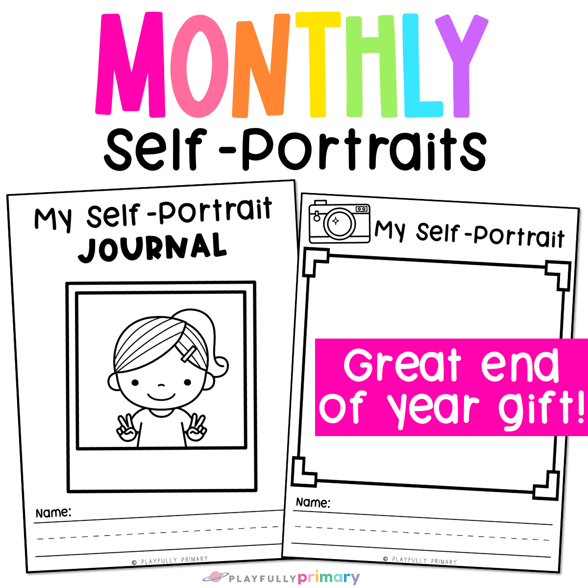 Self Portrait Template Free Printable