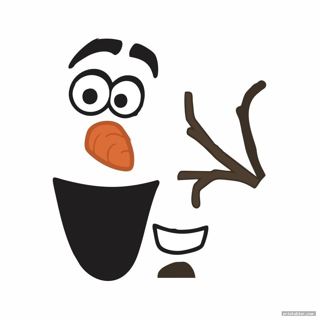 Olaf Template Printable Large