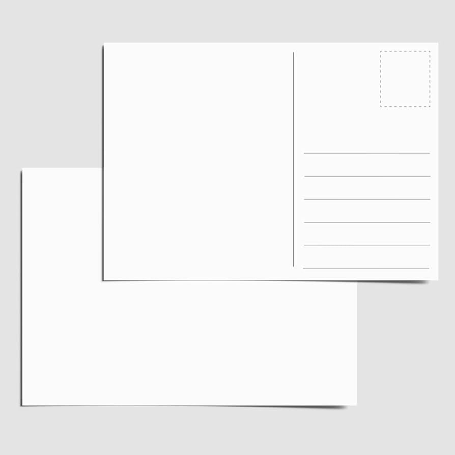 Pack Of 20 Postcard 4x6 Blank Postcards White For Art Make Your Own Printable Postcards Papa Prints Amazon co uk Stationery Office Supplies