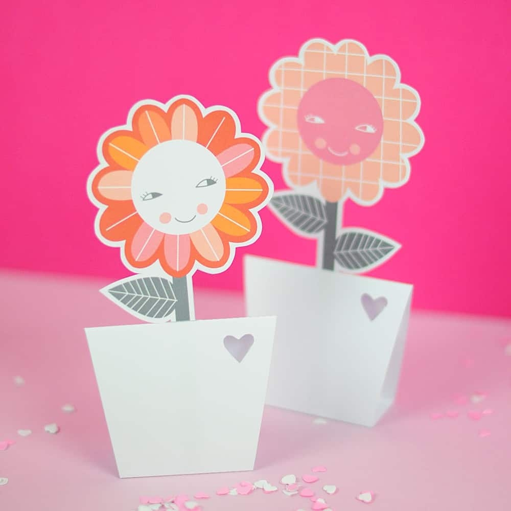 Free Printable Flower Vase Template